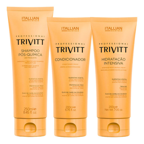 Kit Home Care Itallian Trivitt Com Hidratação Intensiva