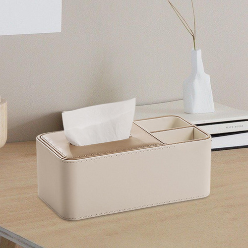 Caja De Almacenamiento De Tejido De Cuero Pu Caja De Medio