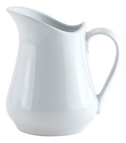 Pitcher Hic Creamer, Con Mango, Blanca Y Fina Porcelana, 32 