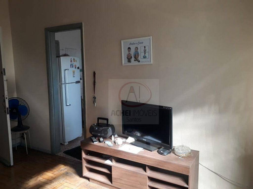 Imagem 1 de 19 de Apartamento Com 2 Dormitórios, Vaga De Garagem Suficiente , Espaço Para Motos E Bicicletas À Venda, 80 M² Por R$ 270.000 - Vila Matias - Santos/sp - Ap10771