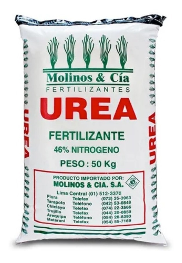 Urea 50k Saco Bulto Fertilizante Npk Nitrogen Fosforo Potasi Mercado