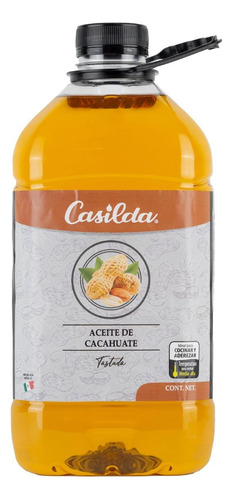 Aceite De Cacahuate Tostado Casilda 3.78 L, Cocina Oriental