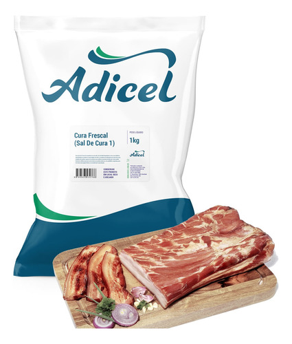 Sal De Cura 1 Para Bacon Cura Frescal Adicel - 1kg
