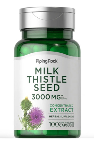 Milk Thistle Seed Extract 3000 Mg X 100 Caps. - Piping Rock