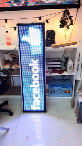 Imagen 2 de 8 de Letrero Led Programable Nacional Full Color De 130cm X 40cm