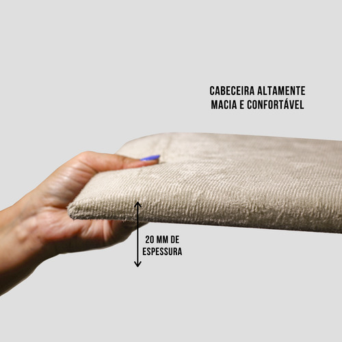 Cabeceira Cama Box Casal Estofada Varias Cores