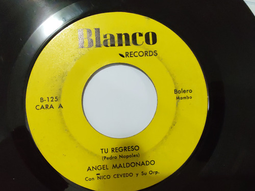 Vinilo Single De Angel Maldonado Tu Regreso (v154