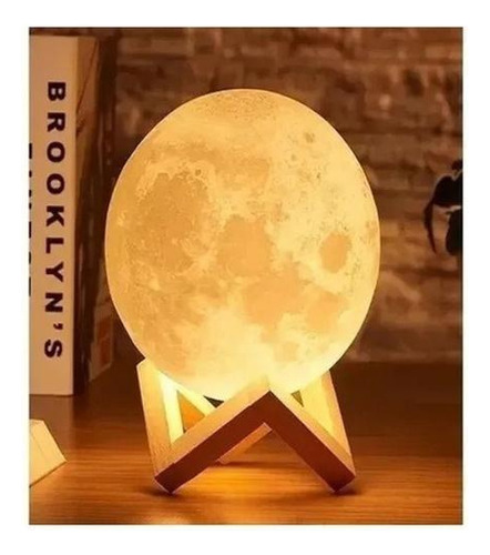 Luminária De Lua 3d Led Abajur