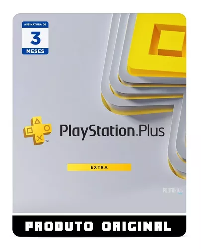 Comprar Cartão Ps Playstation PSN Plus EXTRA 3 Meses - Brasil - R