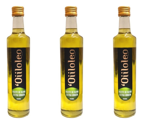 Aceite De Oliva Vidrio 3 Unidades X500 Ml - Oiiloleo