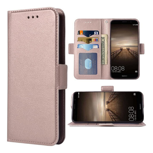 Para Huawei Mate 9 Funda Cartera Correa Muñequera Cordón Lj4