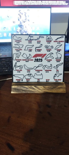 Calendario 2025 F1 3d Con Fechas De Las Carreras Paisaje