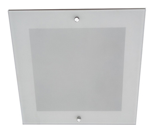 Kit 2 Plafon Embutir Com Vidro Externo Quadrado 45x45