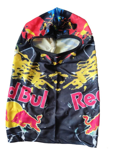 Touca Ninja Balaclava Motociclista Proteção Frio Uv Red Bull