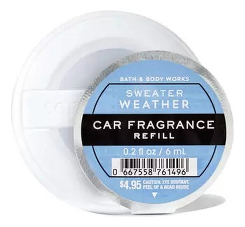 Refil Car Fragrance Sweater Weathert Carro6ml Bat Body Works