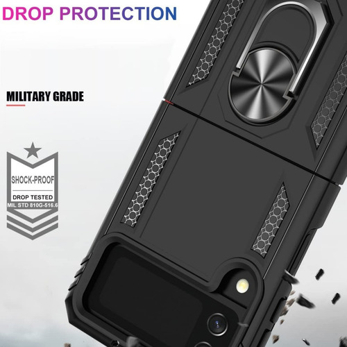 Estuche Antichoque Armor Ring Para Samsung Galaxy Z Flip 3