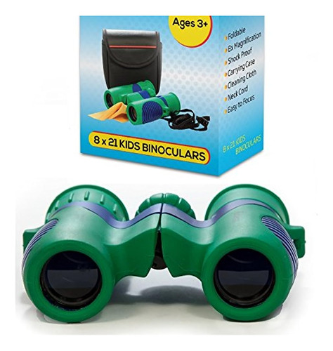 Kidwinz A Prueba De Golpes 8x21 Binoculares Para Ninos Con O