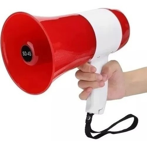 Megáfono 20w Dinámico De Mano Recargable