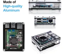 Comprar Combo De Case Disipador Fuente Y Ventilador Raspberry Pi 4