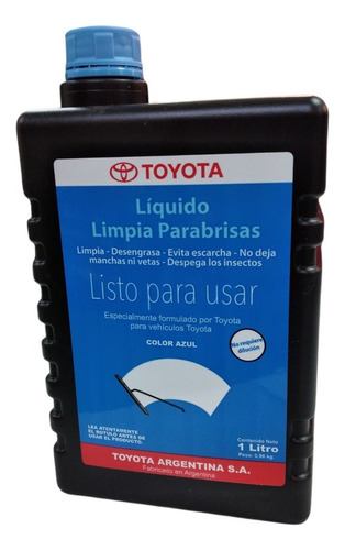 Líquido Limpiaparabrisas Para Vehículo Toyota Auto Y Camioneta De 1l