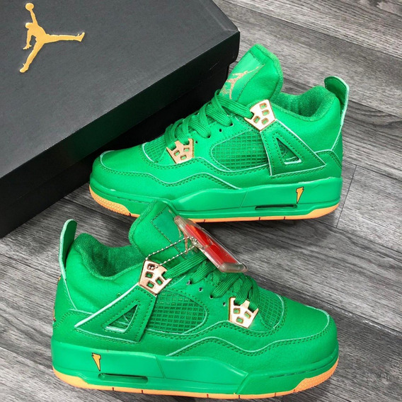 jordan retro 4 verdes