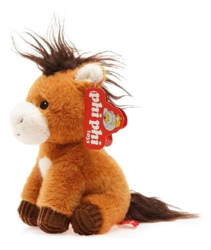 Peluche Caballo Tierno Suave Para Niños Juguete Infantil Acolchado 20cm Ideal Para Dormir Abrazar Marca Phiphi Toys 8236