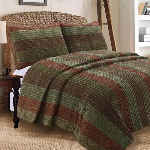 Rhett Juego De Ropa De Cama Reversible De Terciopelo A...