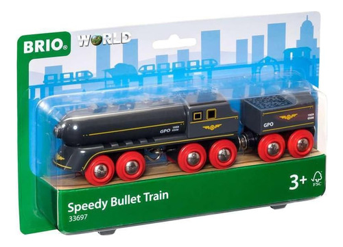 Brio World 33697 Speedy Bullet Train Juguete De Tren De 2...