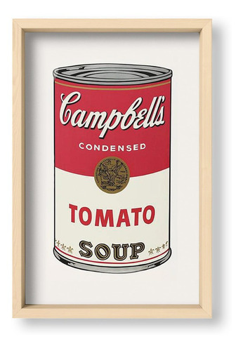 Cuadros Popart 20x30 Box Natural Campbells Tomato Soup