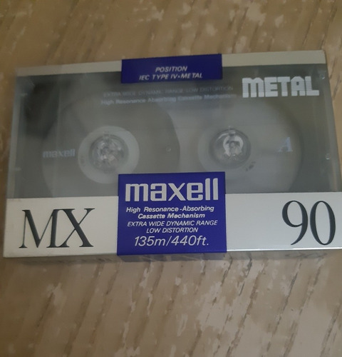 Cassette Marca: Maxell 90 Minutos, Iec/type Iv Metal 