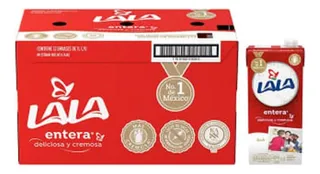 Leche 12 Pack 1 Litro C/u Lala Entera