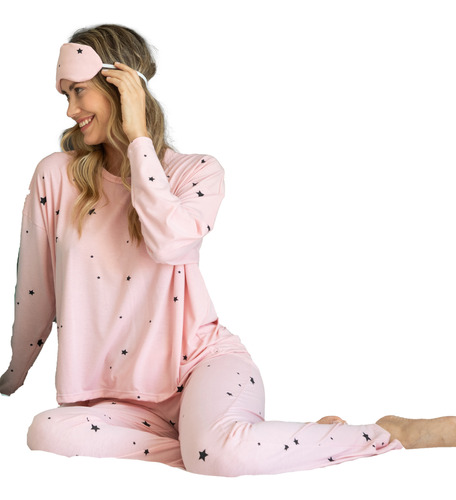 Pijama Invierno Modal Estampado Bianca Secreta