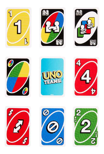 Juego De Cartas Uno Teams +7 Mattel