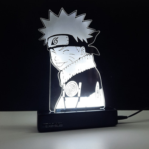 Lámpara Led Velador Acrílico Naruto Regalo Original Animé