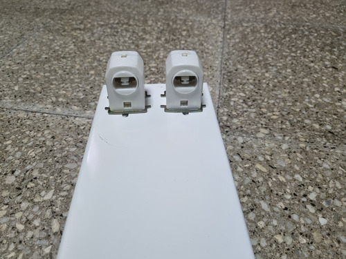 Pack X5 Liston Tubo Fluorescente 2,40mts. P/led. Lote Blanco