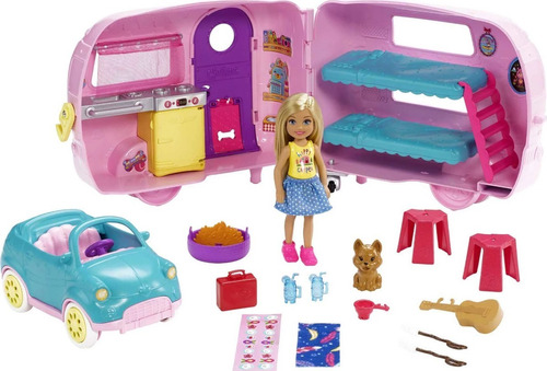 Barbie Club Chelsea Camper Playset Con Accesorios