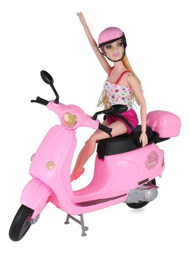 Muñeca Con Moto Princesa Con Vehículo Juguete Para Niña