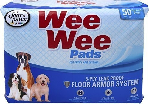 Four Paws - Contenedor Wee Wee Pad Para Cachorros 50 Pk