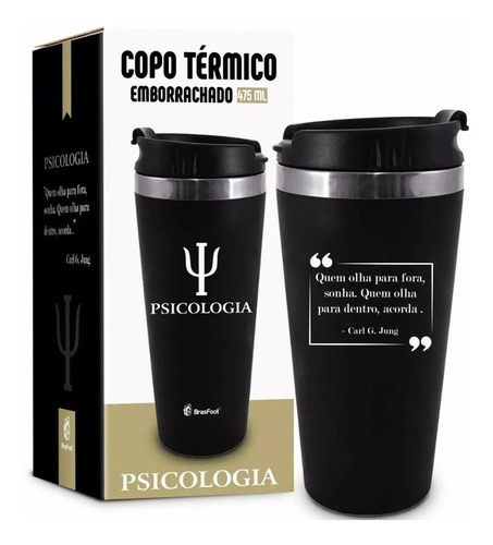 Imagem 2 de 3 de Copo Emborrachado Profissao Psicologia Frases 475ml