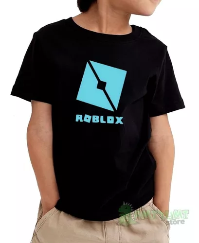 Camiseta blusa preta infantil roblox menino - Camiseta Infantil