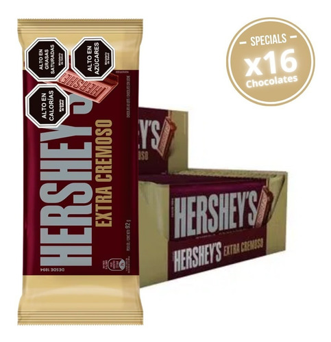 Chocolate Hershey's Extra Cremoso Caja X16 Chocolates