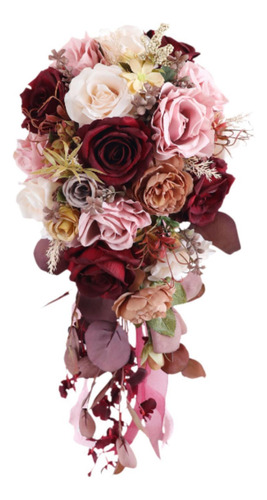 Ramo De Boda, Novia Con Flores, Ramo De Mano Romántico