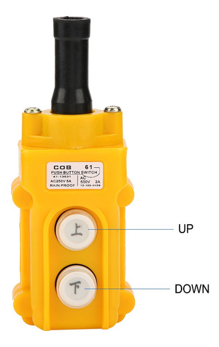 Grúa De Elevación Interruptor Pulsador Cob-61 Impermeable Gr