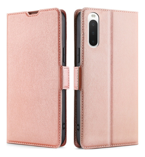 Funda De Piel Ultrafina Con Hebilla Lateral Para Sony Xperia