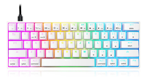 Teclado Skyloong Sk61 Pudding Keycaps Pbt Gateron Brown 60%