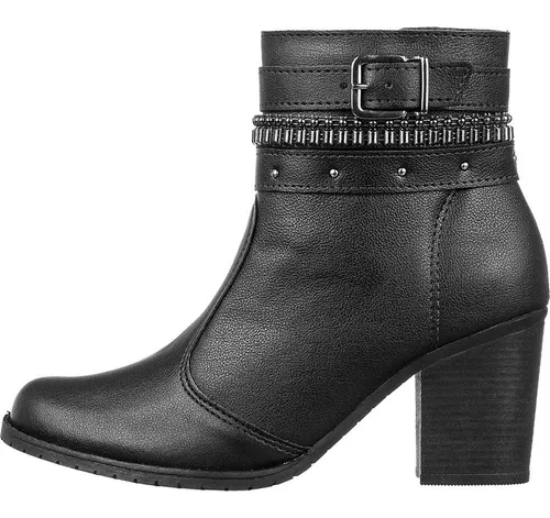 Feminina Salto Grosso Bota Cano Curto Salto Cm Bota Feminina Cano
