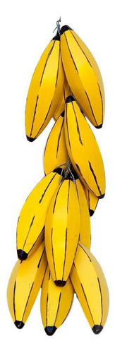 Cacho De Bananas Em Madeira Pintada E Envernizada (140)