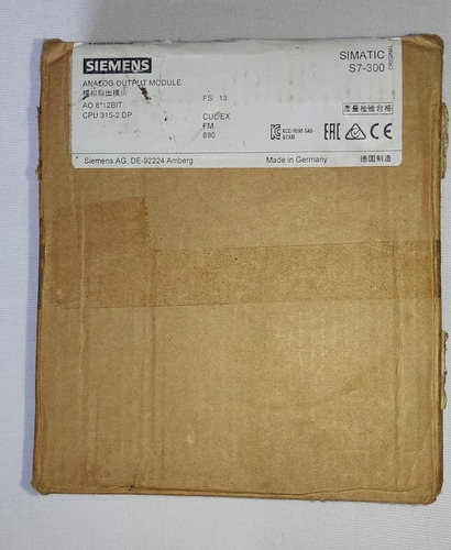 Modulo De Salida Analogica Sm332 S7-300