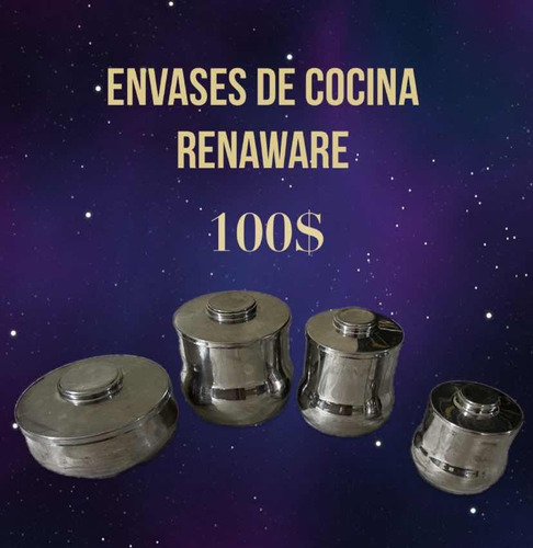 Envases De Cocina Renaware En Excelente Estado