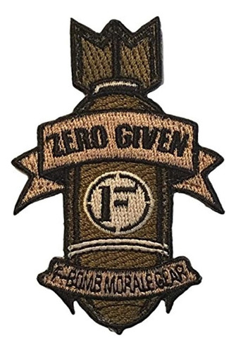 Zero Given ''f-bomb Embroidered Velcro Moral Patch
